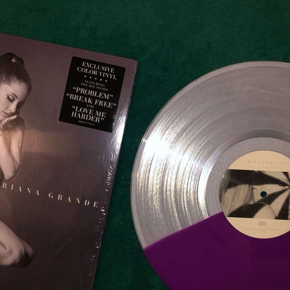 Ariana Grande My Everything Purple/Clear Split Exclusive Vinyl UK IMPORT. - Picture 5 of 5